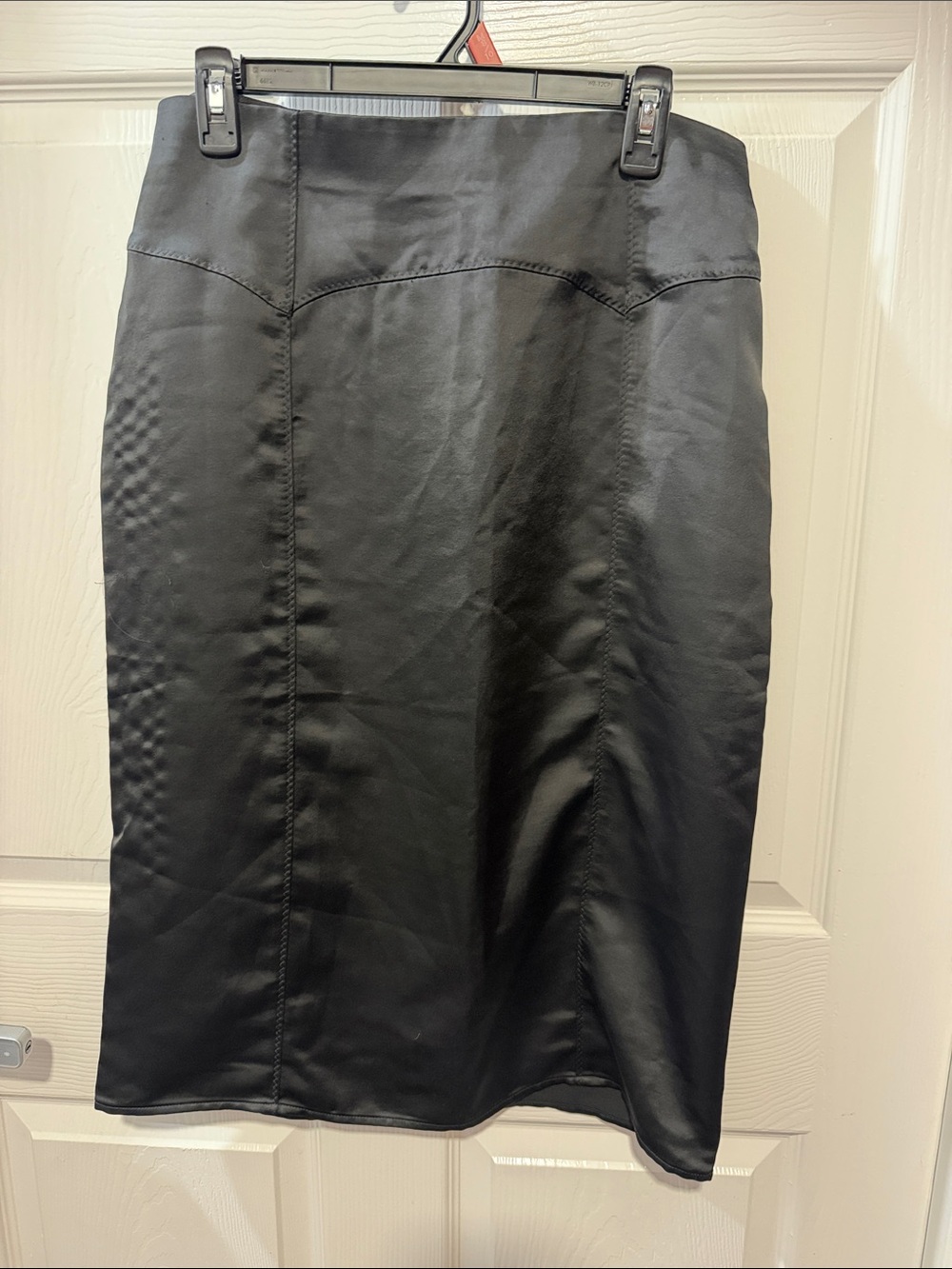Express Black Pencil Skirt with Seamed Detail
